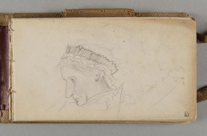 Pierre Bonnard, 1867-1947 Carnet de 1879-1881 Carnet à couverture de toile beige...