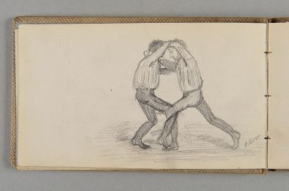 Pierre Bonnard, 1867-1947 Carnet de 1881 Carnet à couverture de toile beige marquée...