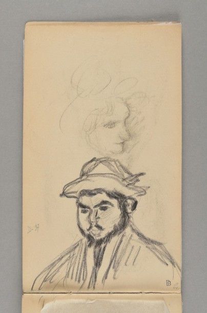 Pierre Bonnard, 1867-1947 Carnet dit de la "Revue Blanche", 1894-1899 (ou 1896) Carnet...
