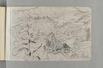 Pierre Bonnard, 1867-1947 Carnet dit de "Bonnard à Uriage", 1918 Carnet à couverture...