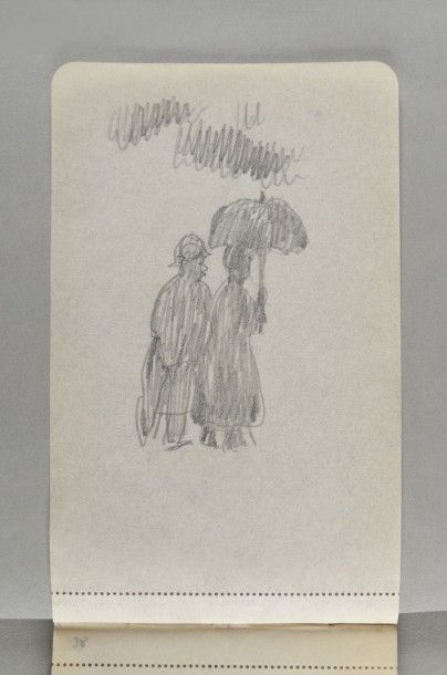 Pierre Bonnard, 1867-1947 Carnet dit de "Bonnard à Uriage", 1918 Carnet à couverture...