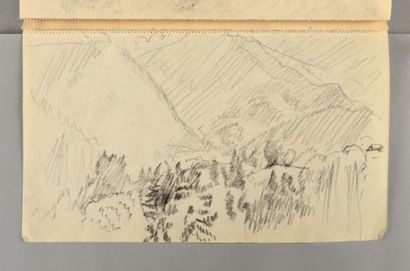 Pierre Bonnard, 1867-1947 Carnet été-automne 1921 Carnet à couverture de papier bleu...