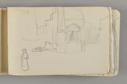 Pierre Bonnard, 1867-1947 Carnet dit de "Rome" ou "Hiver 1921" Carnet à couverture...