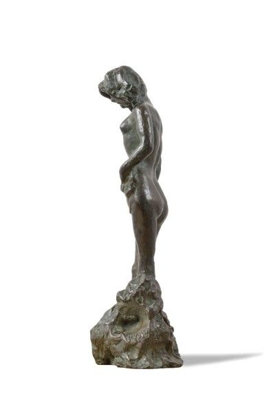 Pierre Bonnard, 1867-1947 Nu debout à sa toilette ou Jeune fille nue debout, 1906...