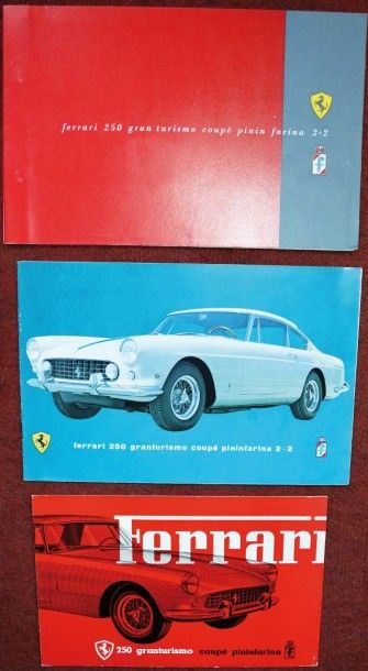 null Ferrari 250 Depliant 2 volets "250 Granturismo Coupe Pininfarina" 1959 En italien....