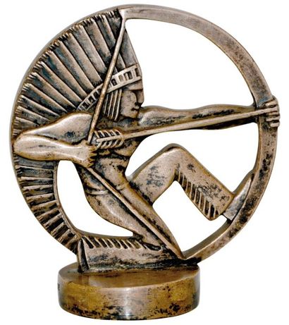 «Sioux à l'Arc» Marque «Depose» Metallo bronze...