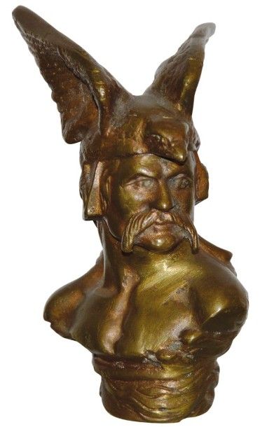 «Vercingetorix» Bronze patine bronze. H:...