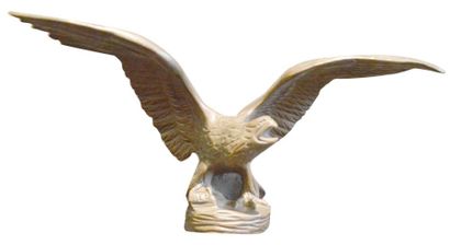 null «L'aigle» Signe Payet et marque AEL. Bronze patine bronze. H: 12 cm