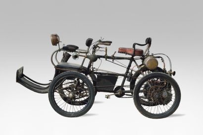 c1901 PHEBUS Quadricycle à moteur De Dion Bouton n° 1611 A immatriculer en collection...