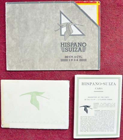 Hispano Suiza Enveloppe contenant un depliant...
