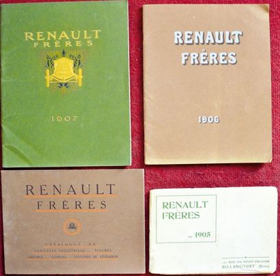 null Renault Annees 1900 Catalogue 21 pages plus annexes "Album de carrosseries"...