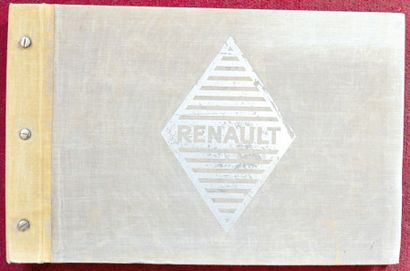 null Renault 1927/28 Catalogue de concessionnaire: epais dossier oblong, à couverture...
