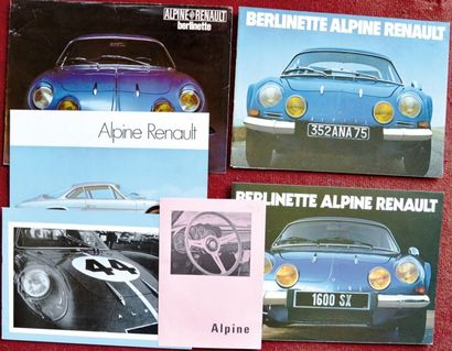 null Alpine Depliant 2 volets: Tarif gamme et options date 10/67 - Plaquette 12 pages...