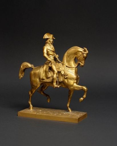 ANTOINE-LOUIS BARYE ( PARIS, 1795 ? 1875) «Le général Bonaparte à cheval» Bronze...