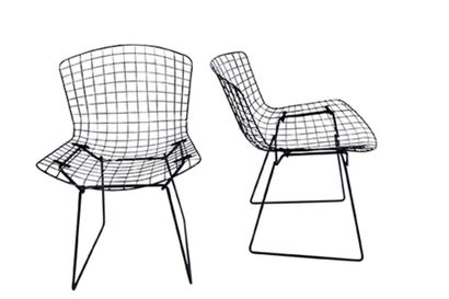 HARRY BERTOÏA (1915-1948) Designer & KNOLL INTERNATIONA ÉditeurL Paire de chaises...