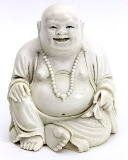 CHINE Bouddha assis en ivoire Haut: 12 cm
