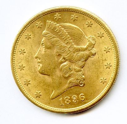 null "ETATS UNIS D'AMERIQUE 20 DOLLARS 1896 San Francisco. (33,50 g)"