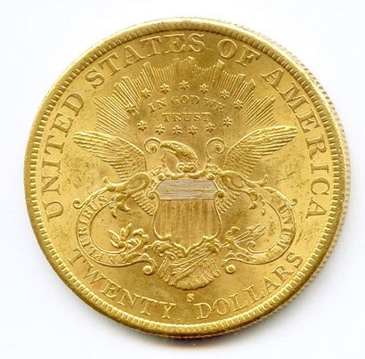 null "ETATS UNIS D'AMERIQUE 20 DOLLARS 1896 San Francisco. (33,50 g)"