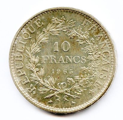 null Lot de deux pièces 10 Francs Hercule 1965