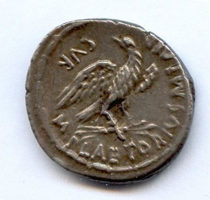 null "PLAETORIA M. Plaetoria M.f.Cestianus (67 avant J.-C.) Denier d'argent au buste...