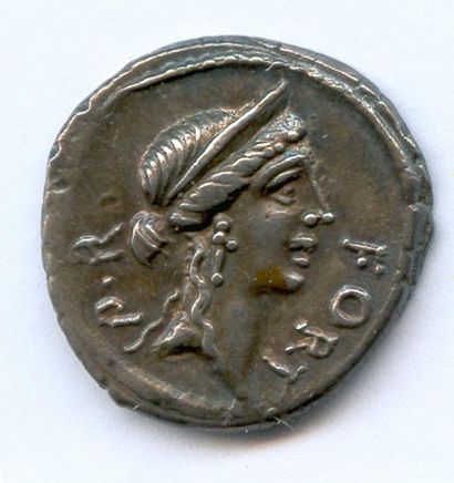 null "SICINIA Q. Sicinius (49 avant J.-C.) Denier "Fortuna populi Romani". (3,90...