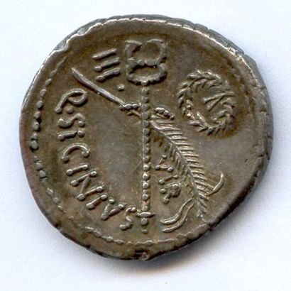 null "SICINIA Q. Sicinius (49 avant J.-C.) Denier "Fortuna populi Romani". (3,90...