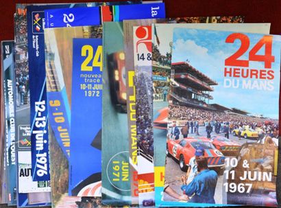 null «24 Heures du MANS» Série de 24 affiches «24 heures du Mans» de 1967 à 1990....