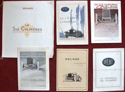 null «Delage» Dépliant 4 volets, 15 HP 4 cyl., 1920 - Dépliant 4 volets, La nouvelle...