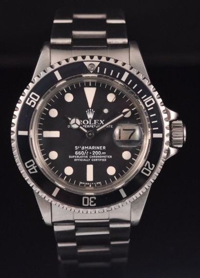 ROLEX Submariner Date Référence 1680, n° 5697303, vers 1978. Belle montre bracelet...
