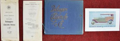 null «Delaugère Clayette frères & Cie» Catalogue 24 pages, couverture gaufrée, reliure...