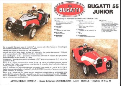 null "BUGATTI 55 Junior" ex Pozzi Exceptionnel Etat neuf