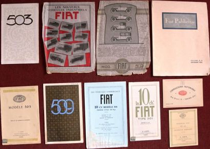 null «Fiat» Dépliant 2 volets, Charrette Normande sur 501, Vers 1923 - Catalogue...