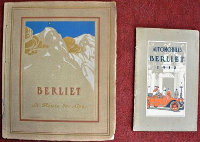 null «Berliet 1912» Catalogue 16 pages gamme, couverture illustrée en couleurs par...