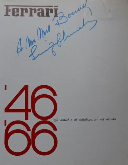 Ferrari Luigi Chinetti Yearbook Ferrari 1966 portant un envoi signé de à l’attention...