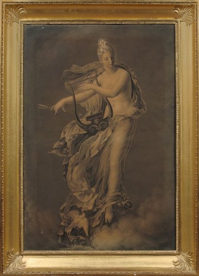 Ecole Francaise du XIXème siècle, entourage de Girodet - Trioson «Flore ou Le Printemps»...