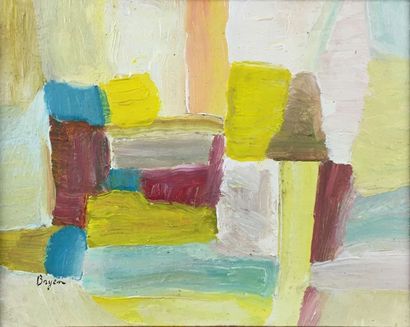 Camille BRYEN (1907-1977) Composition abstraite Huile sur toile Signée en bas à gauche...