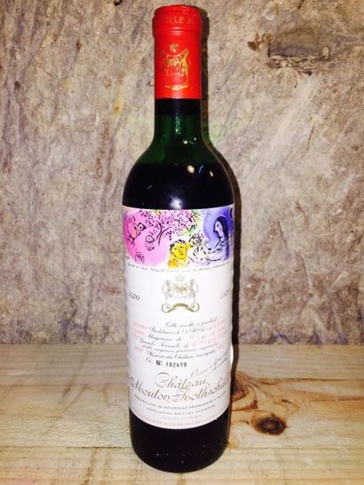 null 1 Bouteille Château MOUTON ROTHSCHILD (Pauillac) NB 1970