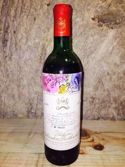 null 1 Bouteille Château MOUTON ROTHSCHILD (Pauillac) NB 1970