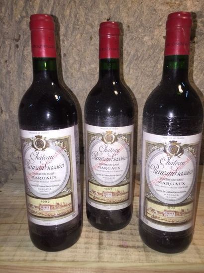 null 3 Bouteilles Château RAUZAN GASSIES (Margaux) 1992