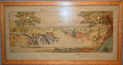 GAMY (PRÉSUMÉE MARGUERITE MONTAUT) «Coupe des voitures légères, 1911» «Coupe des...
