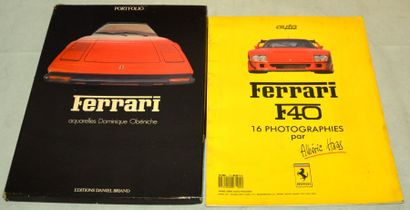 Dominique OBENICHE «Ferrari» Coffret portfolio Ferrari de 1980 des éditions Daniel...