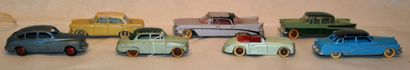 null Ensemble de 7 Voitures - Buick Roadmaster 24 V - Opel Rekord 554 - Simca Chambord...