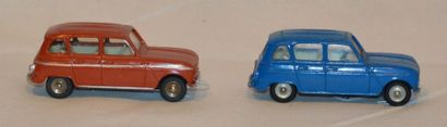 null Renault 4 L (2 Exemplaires F. & SP) - Référence 518, Bleu soutenu et brique....