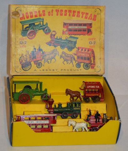 null Matchbox, Coffret Models of Yesterday gift set – Référence G7, ensemble encrassé....