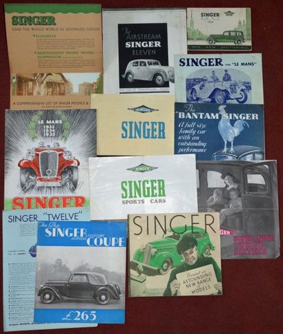 null "Singer G.B." Catalogue 48 pages, gamme, 1934, en Anglais - Catalogue 12 pages,...