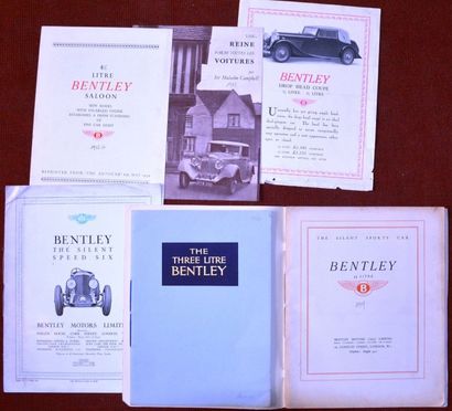 null Bentley, G.B.- Catalogue 24 pages, La 3 litres, 1929, en Anglais, réédition...