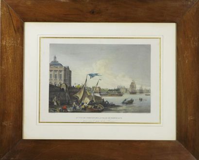 Jean-François GARNERAY (1755-1837) (D'après) Vue du port et de la ville d'Antibes...