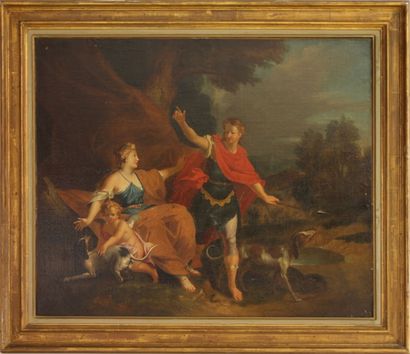 Ecole Française du XVIIIème siècle Scène mythologique
Huile sur toile 73 x 90 cm