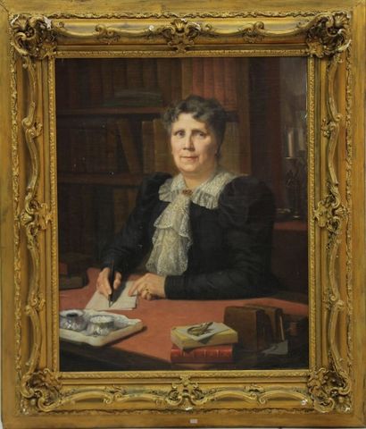 H. MORISOT (fin XIXème siècle) Portrait de femme
Huile sur Toile.
Signé en bas à...