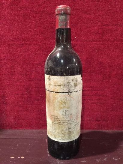 null 1 BLLE
Château MOUTON ROTHSCHILD (Pauillac) 1950
Niveau épaule/étiquette us...